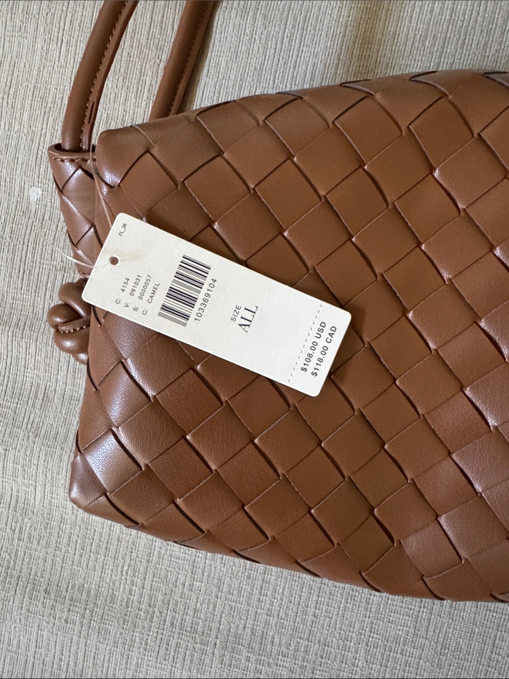 NWT Anthropologie Loop Strap Woven Crossbody Bag - Picture 6 of 6